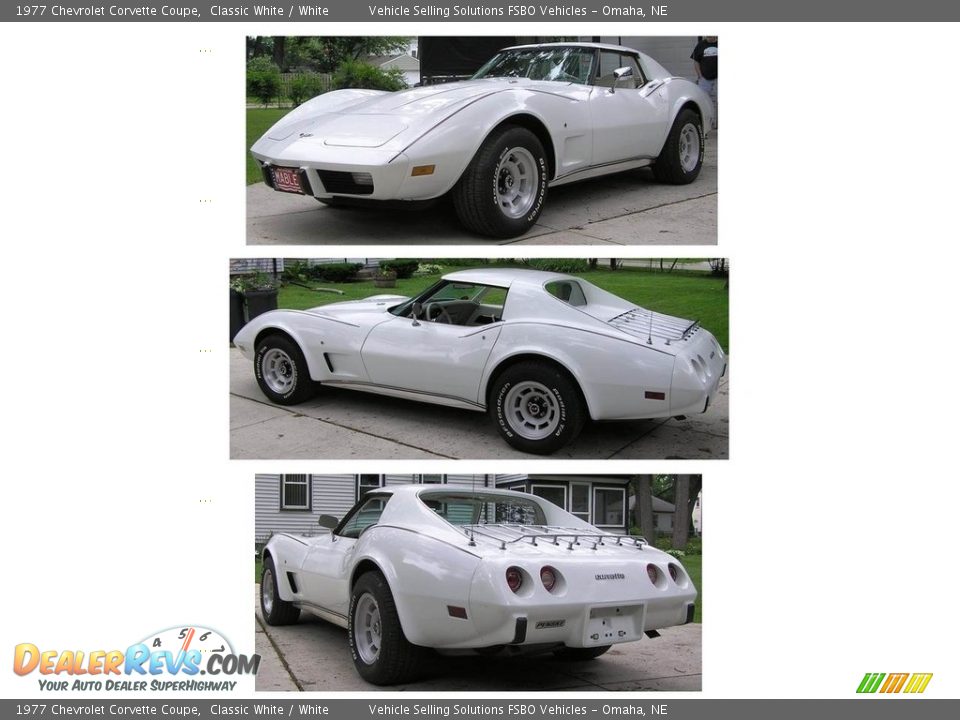 1977 Chevrolet Corvette Coupe Classic White / White Photo #10