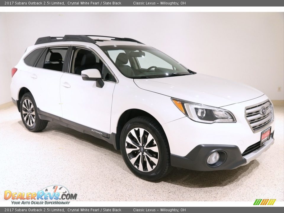 2017 Subaru Outback 2.5i Limited Crystal White Pearl / Slate Black Photo #1