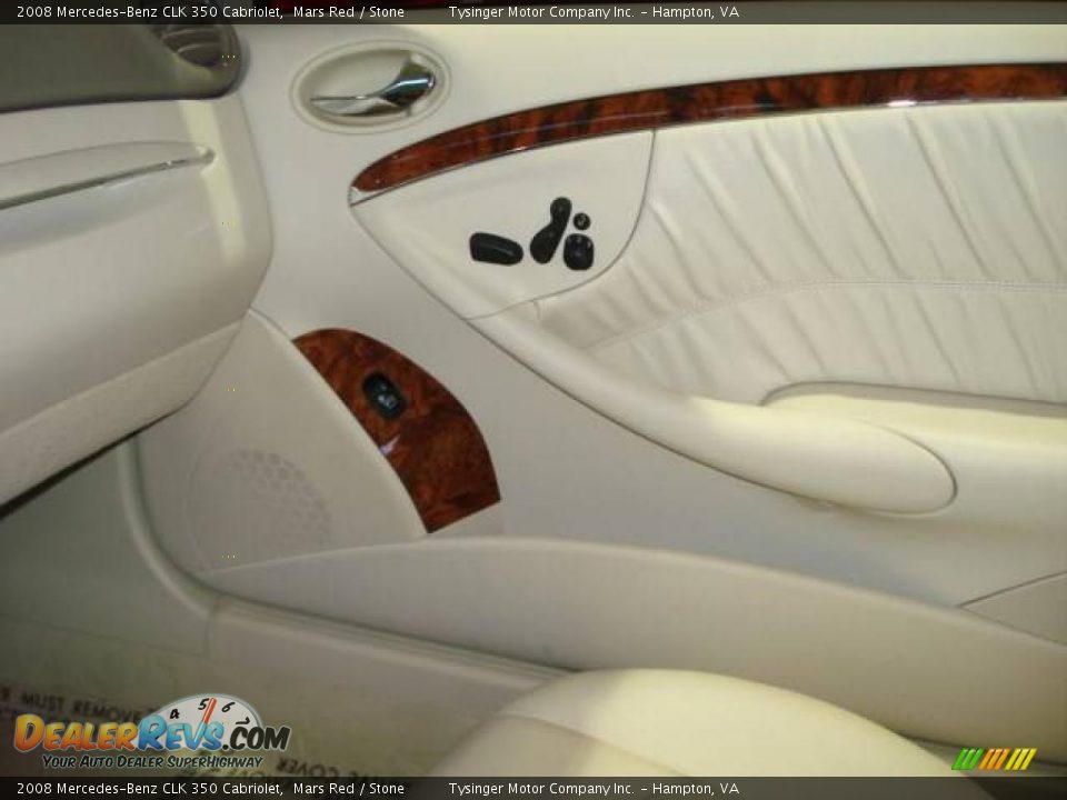 2008 Mercedes-Benz CLK 350 Cabriolet Mars Red / Stone Photo #19