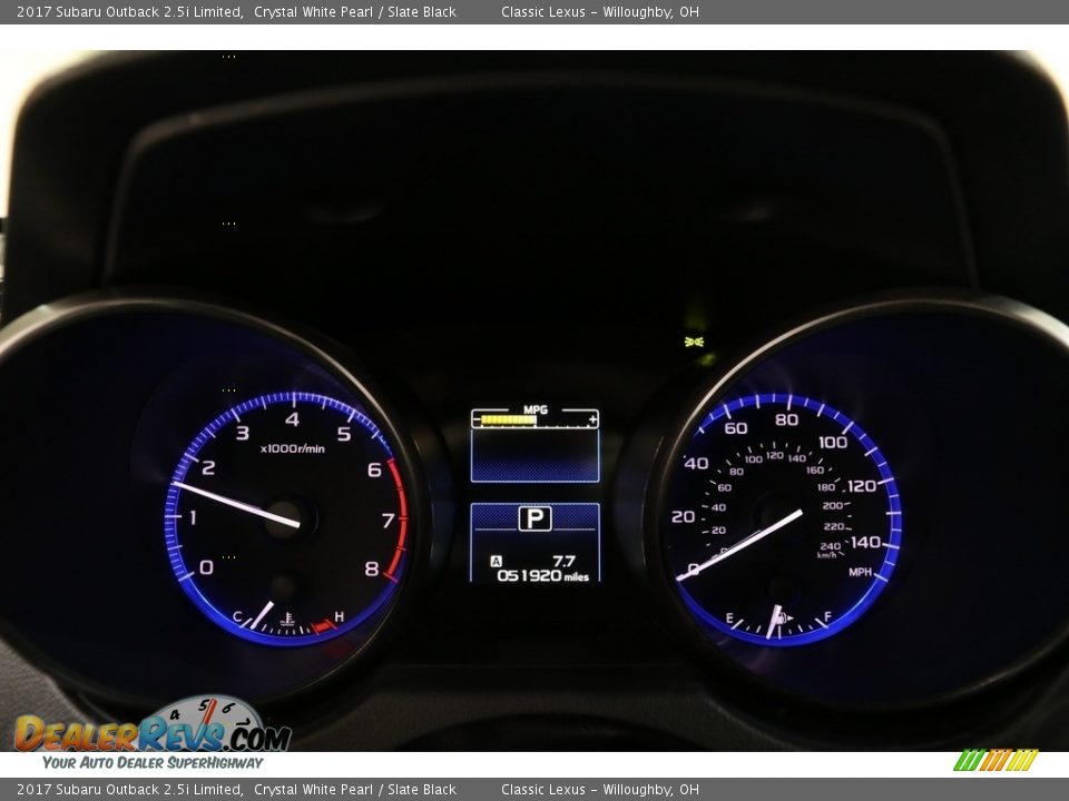 2017 Subaru Outback 2.5i Limited Crystal White Pearl / Slate Black Photo #7