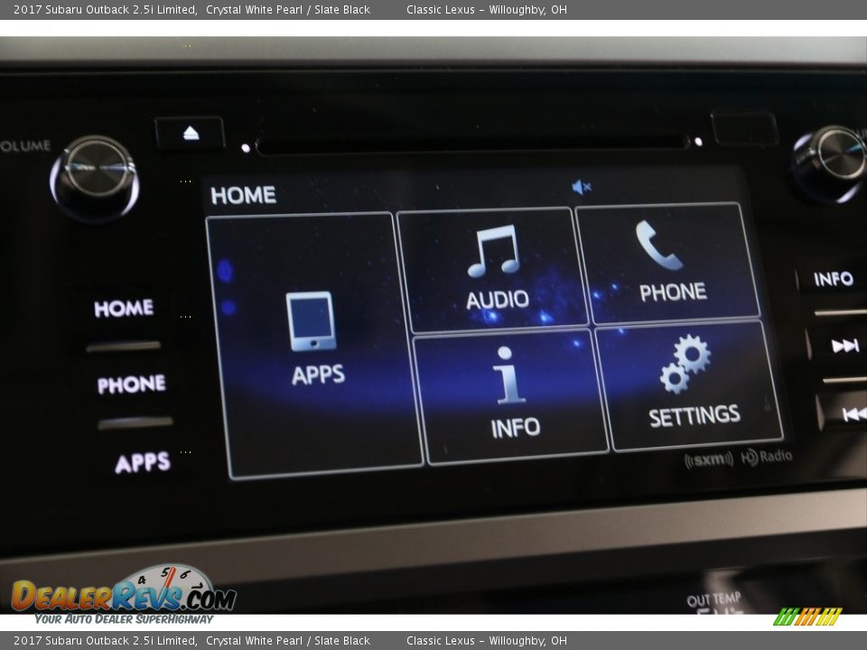 2017 Subaru Outback 2.5i Limited Crystal White Pearl / Slate Black Photo #9