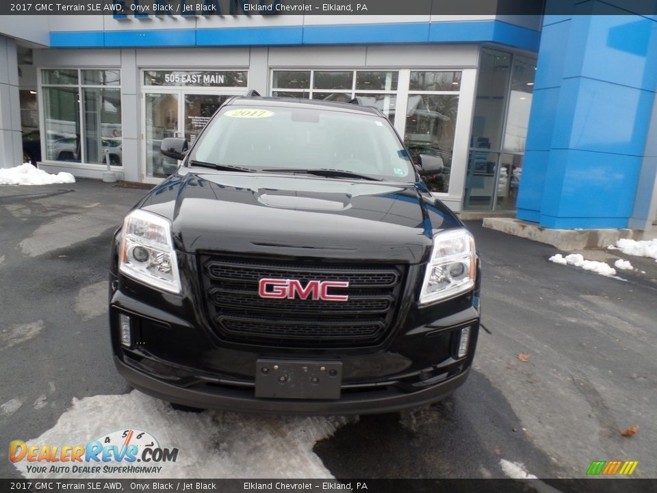2017 GMC Terrain SLE AWD Onyx Black / Jet Black Photo #3