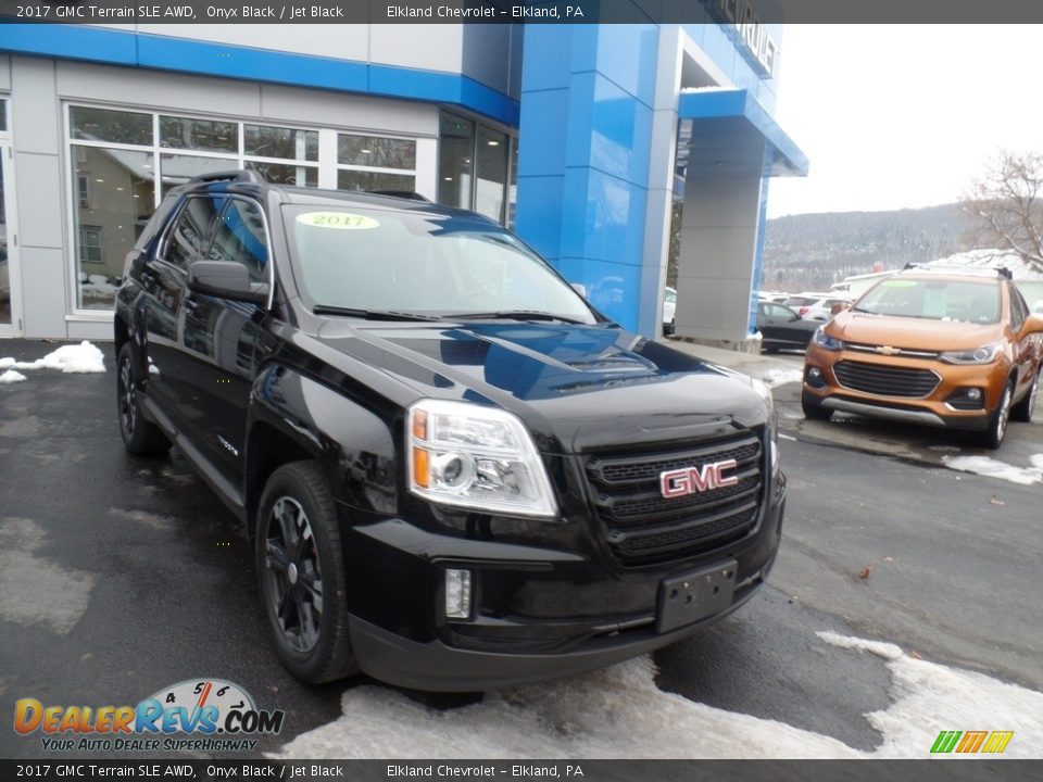 2017 GMC Terrain SLE AWD Onyx Black / Jet Black Photo #4
