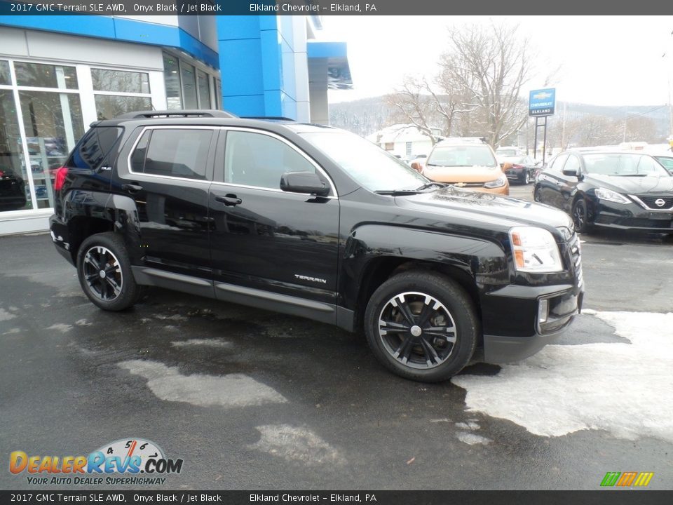 2017 GMC Terrain SLE AWD Onyx Black / Jet Black Photo #5
