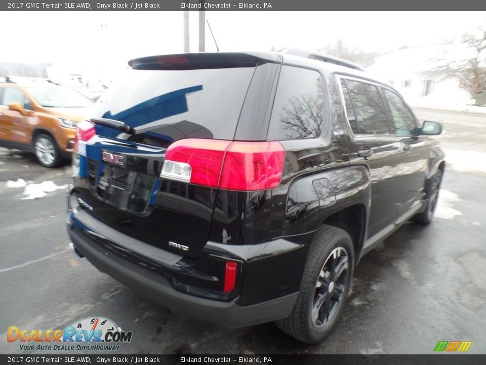 2017 GMC Terrain SLE AWD Onyx Black / Jet Black Photo #7