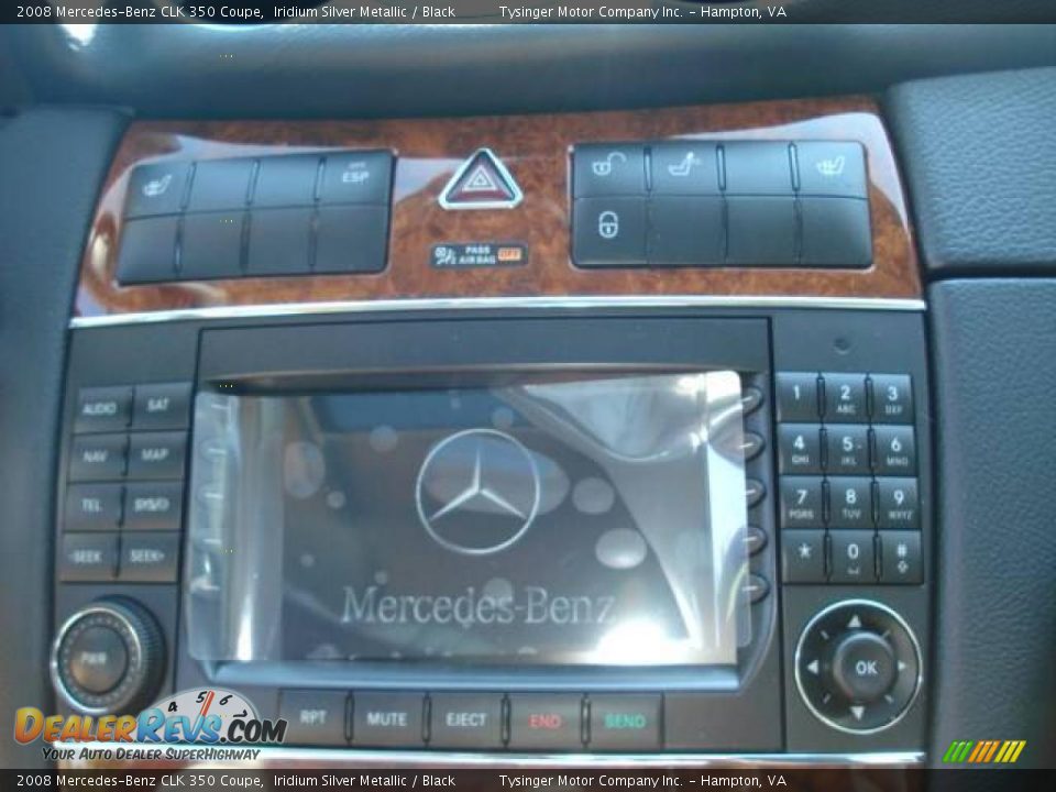 2008 Mercedes-Benz CLK 350 Coupe Iridium Silver Metallic / Black Photo #15