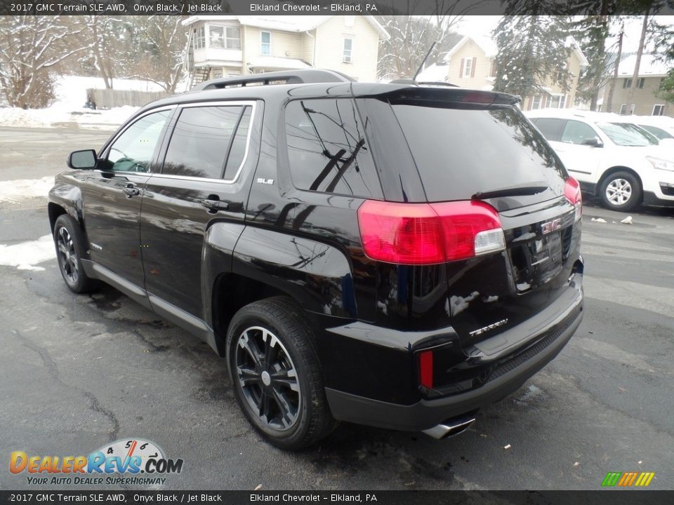 2017 GMC Terrain SLE AWD Onyx Black / Jet Black Photo #9