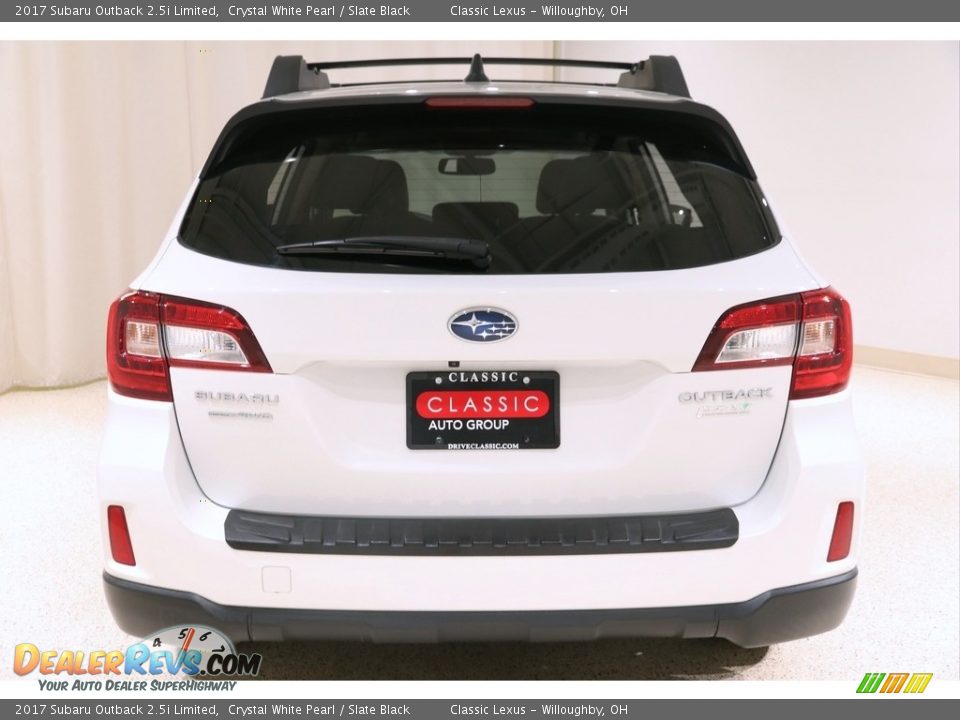2017 Subaru Outback 2.5i Limited Crystal White Pearl / Slate Black Photo #17
