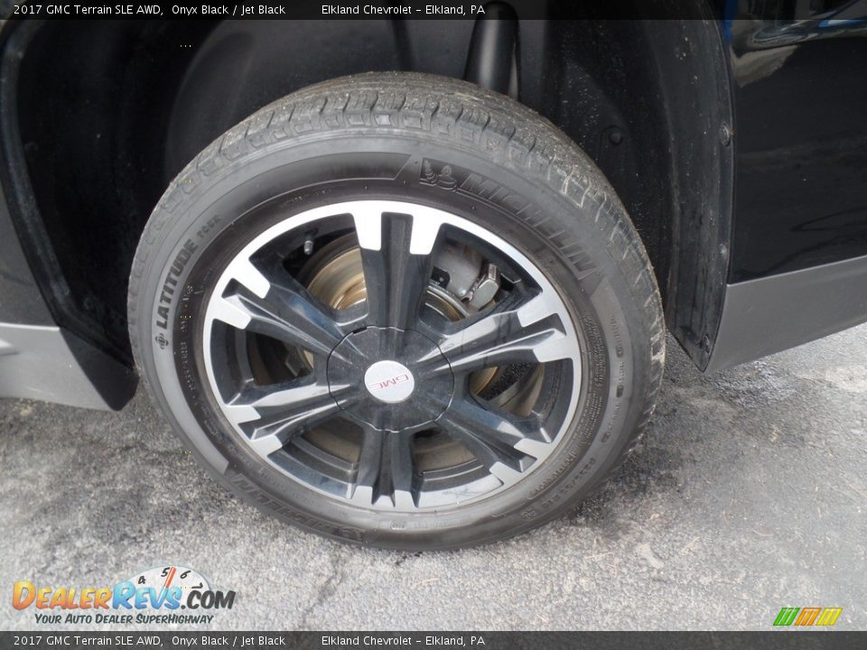 2017 GMC Terrain SLE AWD Onyx Black / Jet Black Photo #11