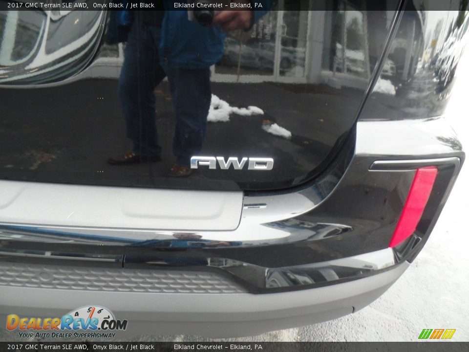 2017 GMC Terrain SLE AWD Onyx Black / Jet Black Photo #12