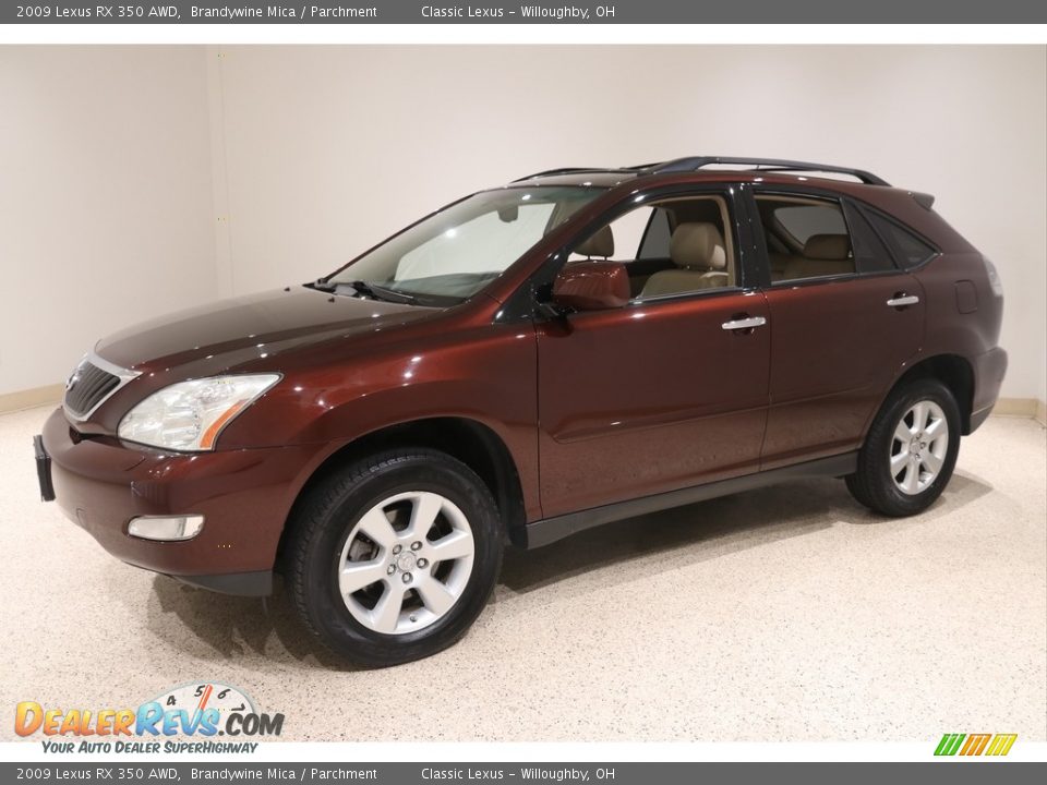 2009 Lexus RX 350 AWD Brandywine Mica / Parchment Photo #3