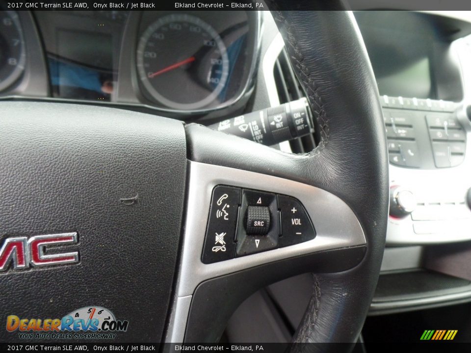 2017 GMC Terrain SLE AWD Onyx Black / Jet Black Photo #20