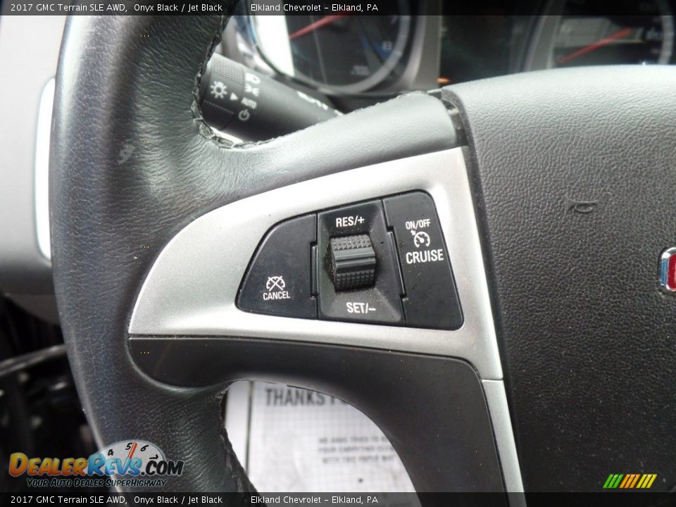 2017 GMC Terrain SLE AWD Onyx Black / Jet Black Photo #21