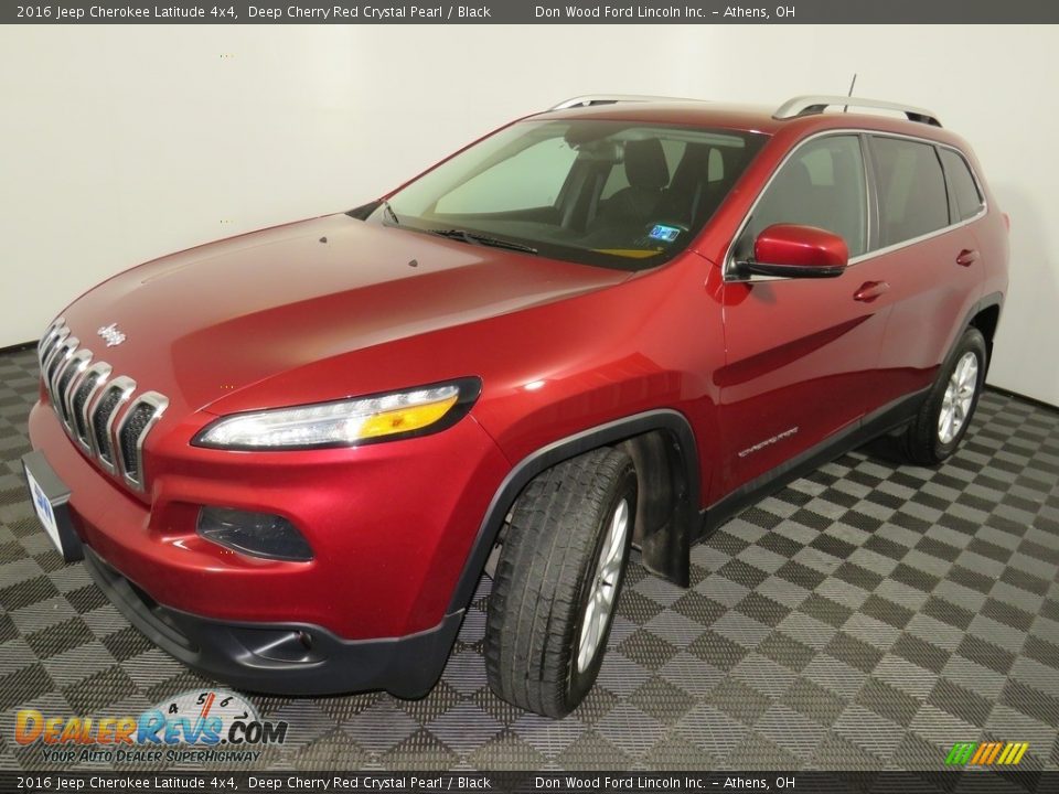 2016 Jeep Cherokee Latitude 4x4 Deep Cherry Red Crystal Pearl / Black Photo #7
