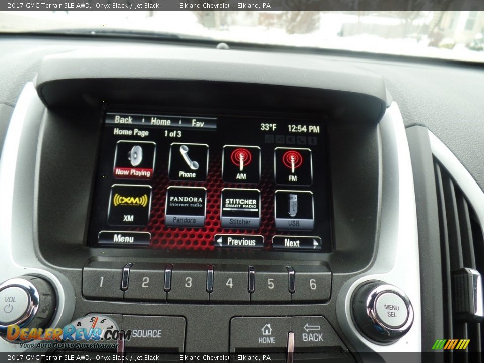 2017 GMC Terrain SLE AWD Onyx Black / Jet Black Photo #23