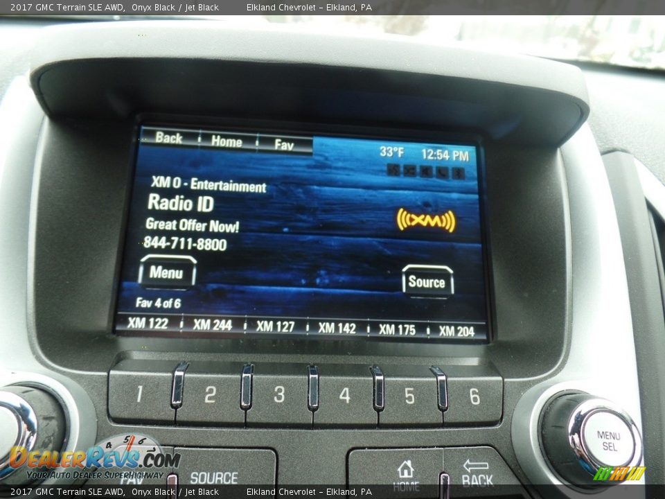 2017 GMC Terrain SLE AWD Onyx Black / Jet Black Photo #24