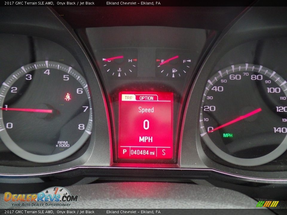 2017 GMC Terrain SLE AWD Onyx Black / Jet Black Photo #28