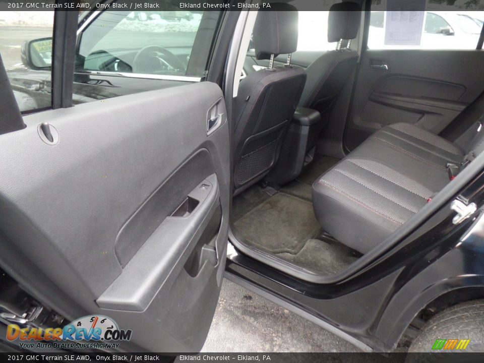2017 GMC Terrain SLE AWD Onyx Black / Jet Black Photo #30