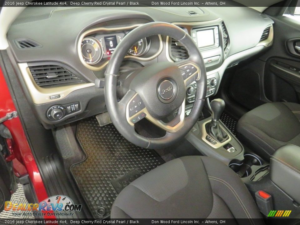 2016 Jeep Cherokee Latitude 4x4 Deep Cherry Red Crystal Pearl / Black Photo #19