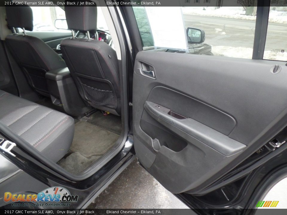 2017 GMC Terrain SLE AWD Onyx Black / Jet Black Photo #33