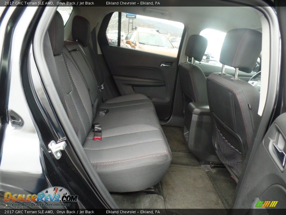 2017 GMC Terrain SLE AWD Onyx Black / Jet Black Photo #34