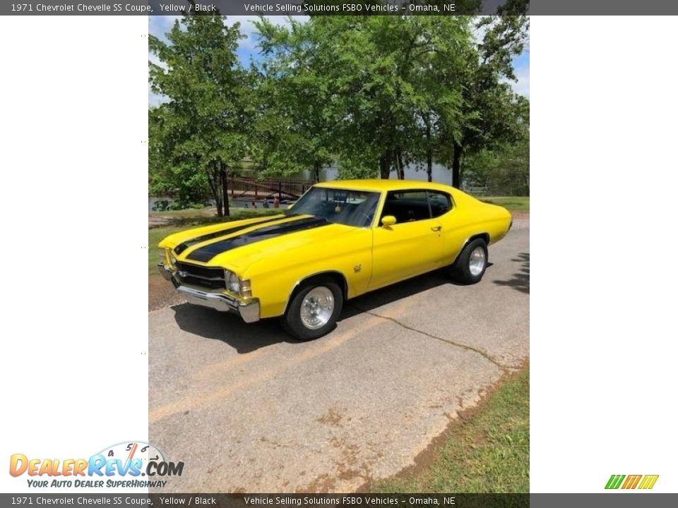 1971 Chevrolet Chevelle SS Coupe Yellow / Black Photo #1