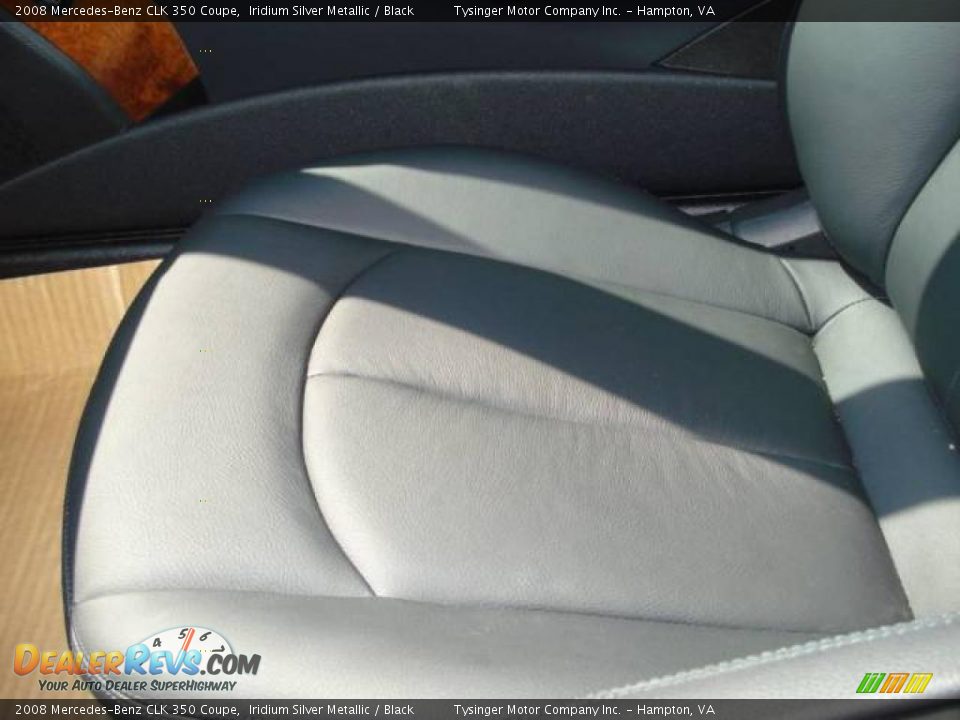 2008 Mercedes-Benz CLK 350 Coupe Iridium Silver Metallic / Black Photo #18