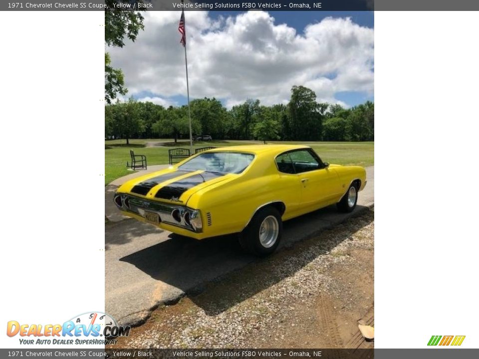 1971 Chevrolet Chevelle SS Coupe Yellow / Black Photo #5
