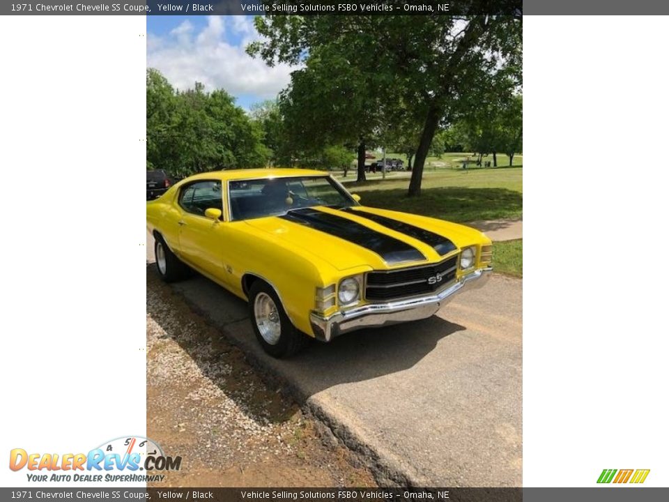 1971 Chevrolet Chevelle SS Coupe Yellow / Black Photo #8