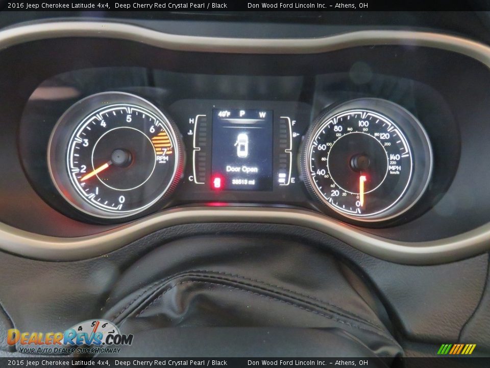 2016 Jeep Cherokee Latitude 4x4 Deep Cherry Red Crystal Pearl / Black Photo #28