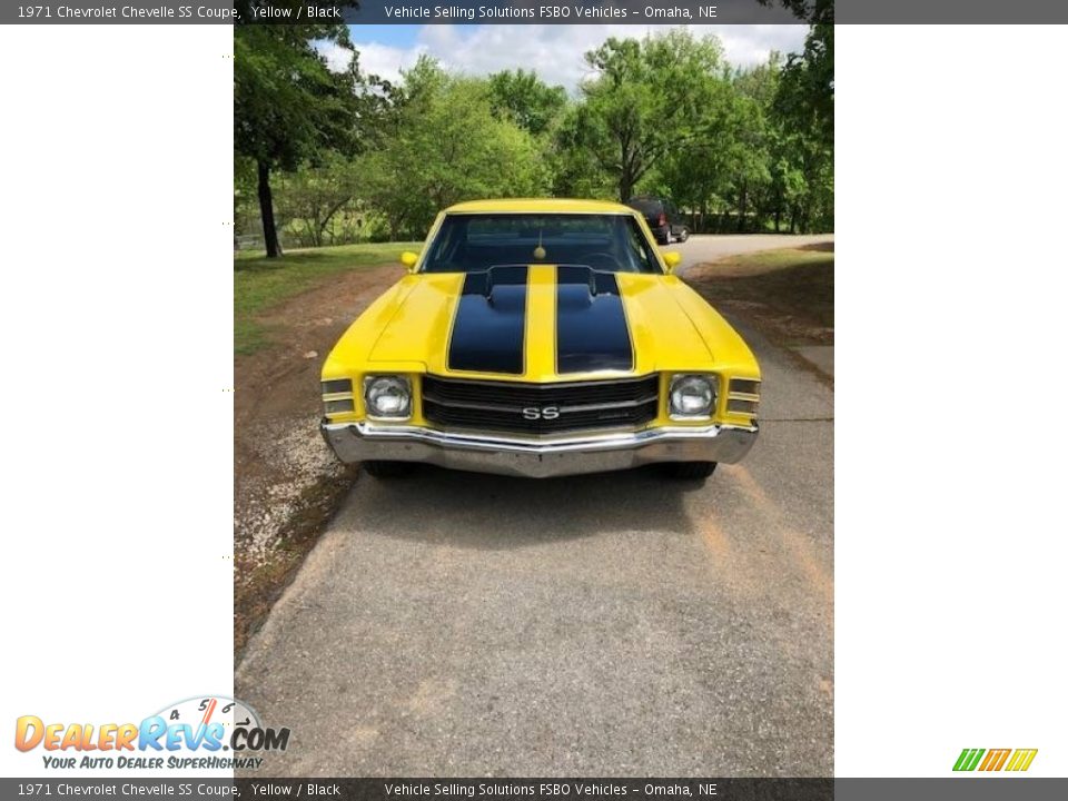 1971 Chevrolet Chevelle SS Coupe Yellow / Black Photo #9