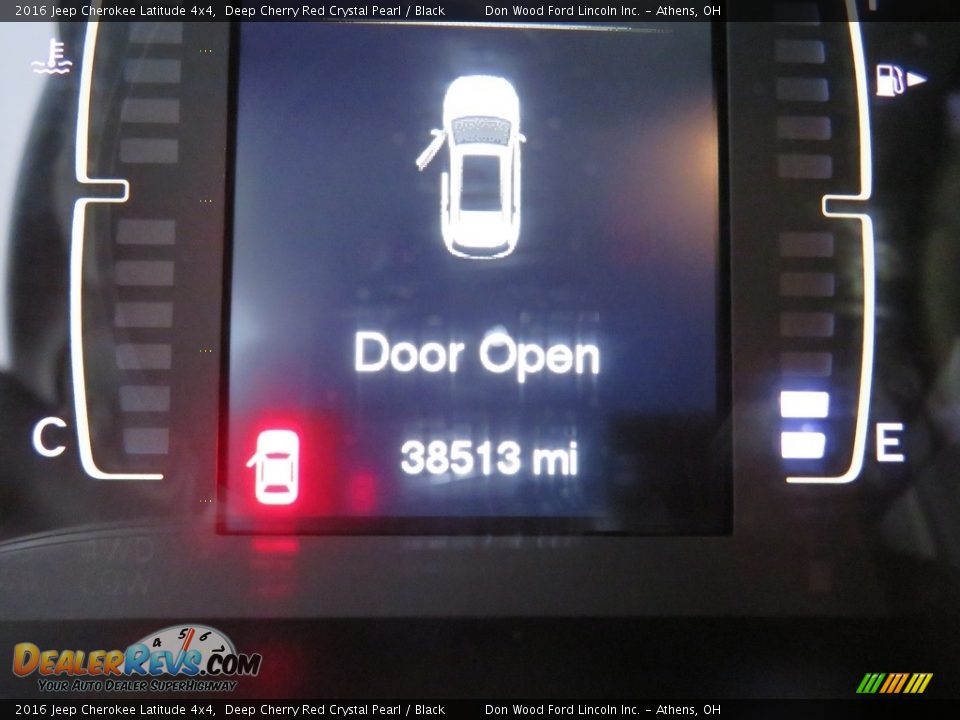 2016 Jeep Cherokee Latitude 4x4 Deep Cherry Red Crystal Pearl / Black Photo #29