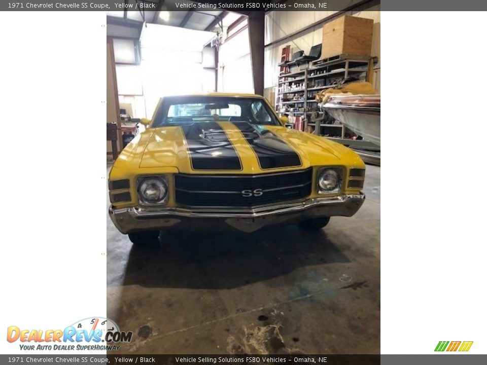 1971 Chevrolet Chevelle SS Coupe Yellow / Black Photo #11