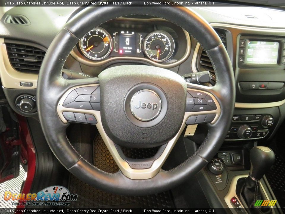 2016 Jeep Cherokee Latitude 4x4 Deep Cherry Red Crystal Pearl / Black Photo #30