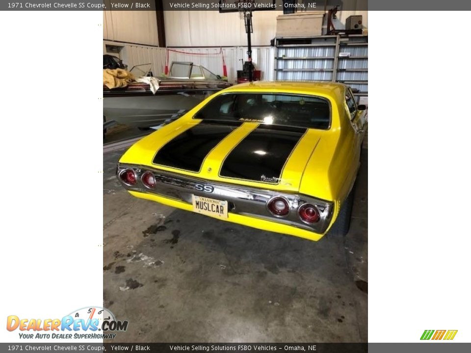 1971 Chevrolet Chevelle SS Coupe Yellow / Black Photo #12