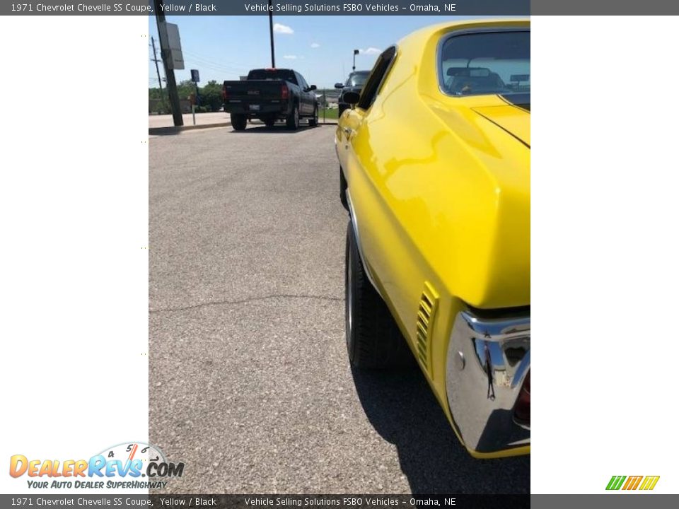 1971 Chevrolet Chevelle SS Coupe Yellow / Black Photo #14