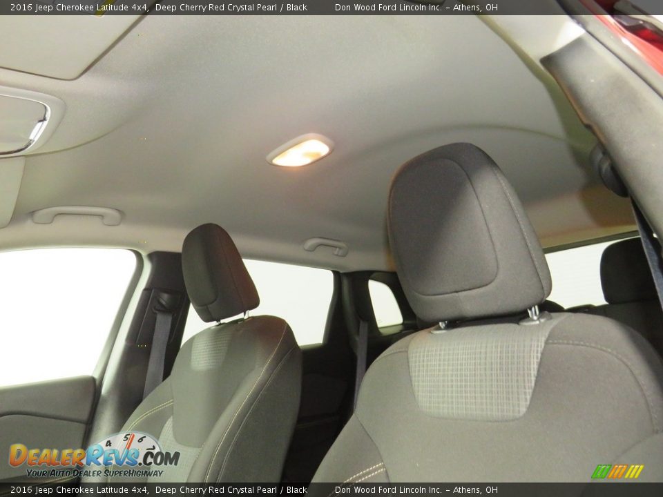 2016 Jeep Cherokee Latitude 4x4 Deep Cherry Red Crystal Pearl / Black Photo #33