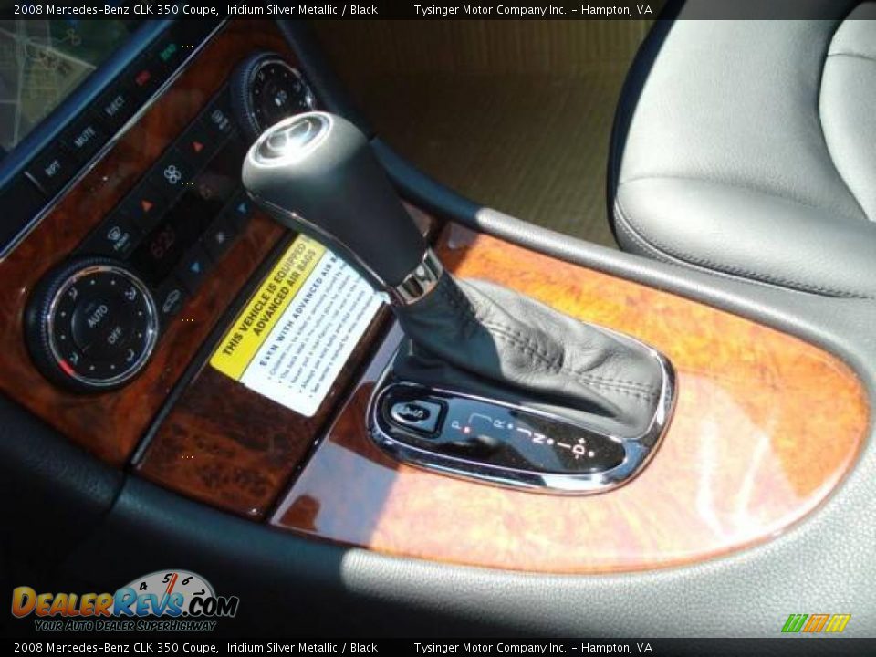 2008 Mercedes-Benz CLK 350 Coupe Iridium Silver Metallic / Black Photo #19