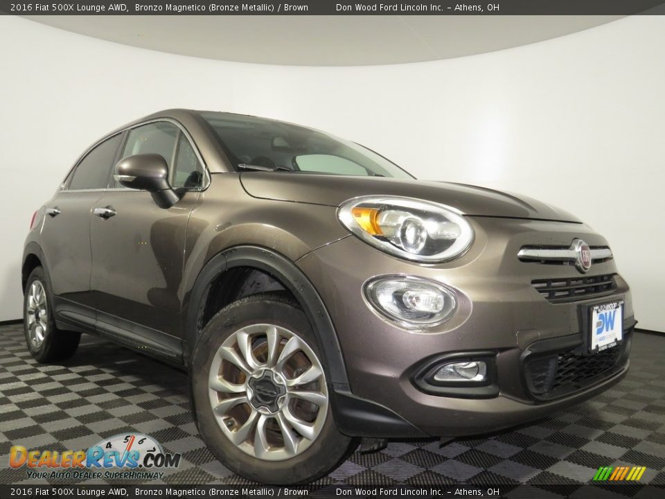 2016 Fiat 500X Lounge AWD Bronzo Magnetico (Bronze Metallic) / Brown Photo #1