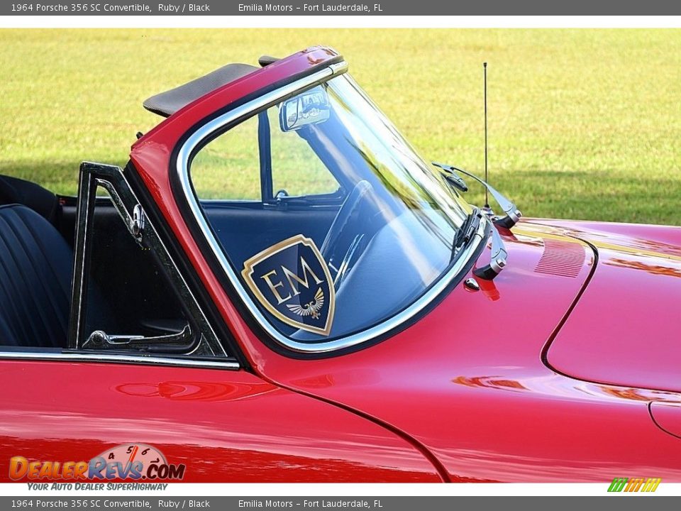 1964 Porsche 356 SC Convertible Ruby / Black Photo #13