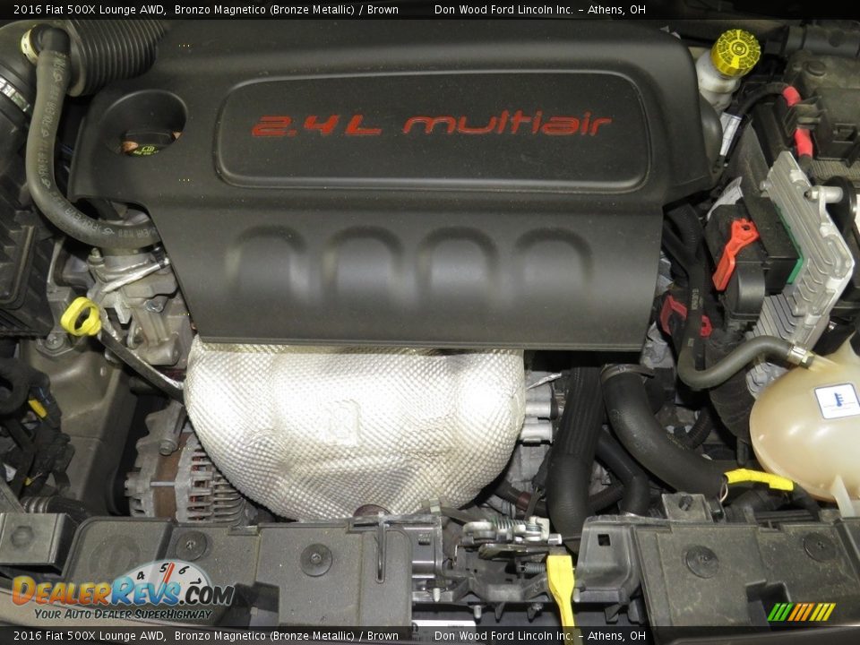 2016 Fiat 500X Lounge AWD 2.4 Liter DOHC 16-Valve MultiAir VVT 4 Cylinder Engine Photo #6