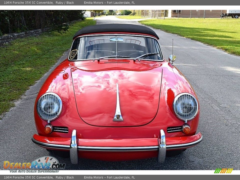 1964 Porsche 356 SC Convertible Ruby / Black Photo #17