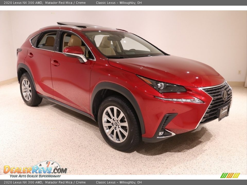 2020 Lexus NX 300 AWD Matador Red Mica / Creme Photo #1