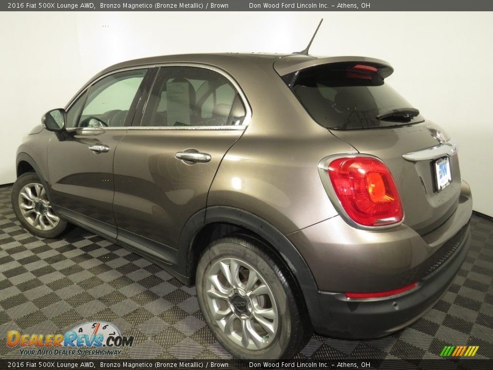 2016 Fiat 500X Lounge AWD Bronzo Magnetico (Bronze Metallic) / Brown Photo #9