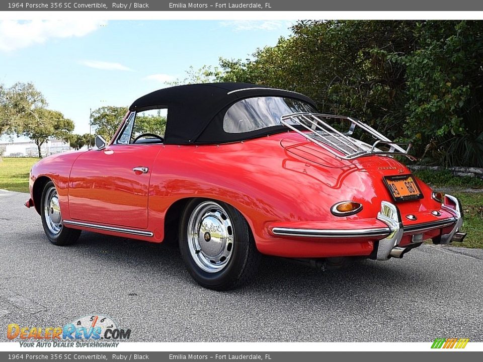 1964 Porsche 356 SC Convertible Ruby / Black Photo #27