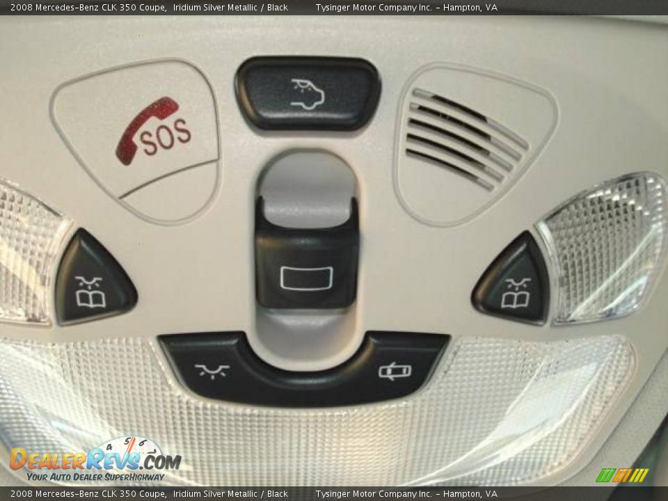 2008 Mercedes-Benz CLK 350 Coupe Iridium Silver Metallic / Black Photo #21