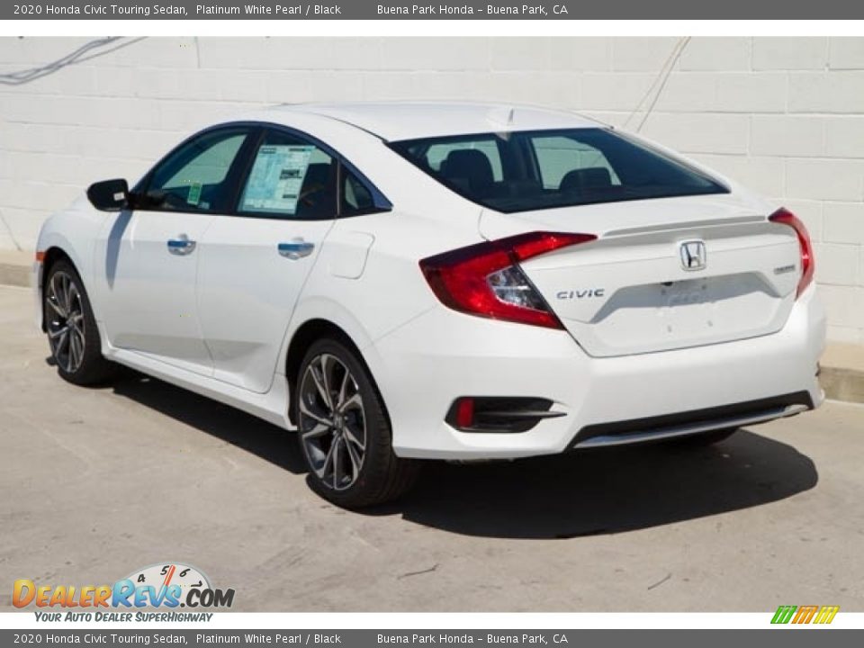 2020 Honda Civic Touring Sedan Platinum White Pearl / Black Photo #2