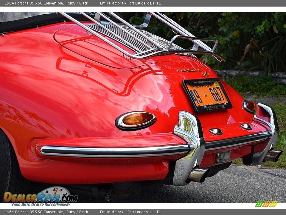 1964 Porsche 356 SC Convertible Ruby / Black Photo #30