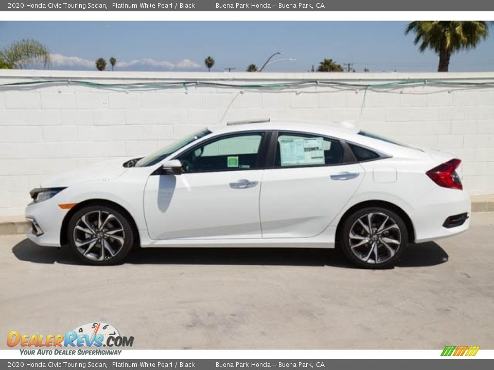 2020 Honda Civic Touring Sedan Platinum White Pearl / Black Photo #4