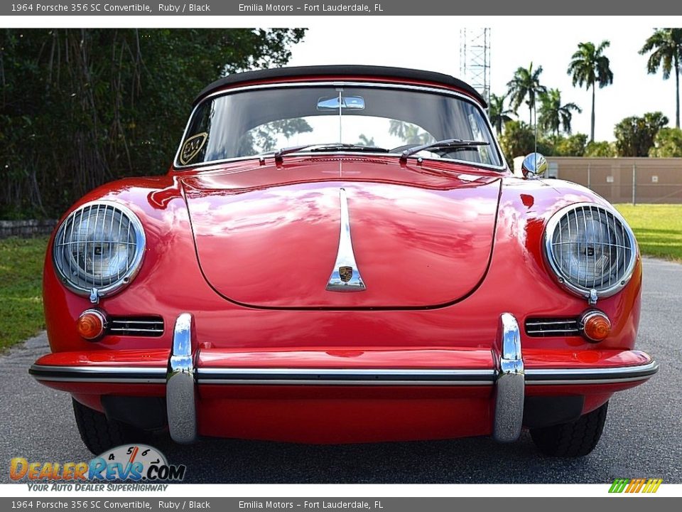 1964 Porsche 356 SC Convertible Ruby / Black Photo #32